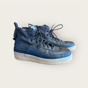 Nike SF Air Force 1 Mid Black with Gum bottom